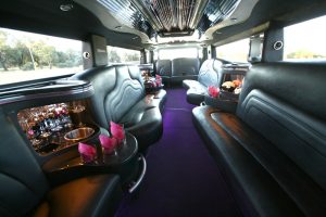 silver hummer h2 limousine interior 300x200