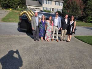 Luxury stretch limousine arriving for a memorable birthday bash celebration