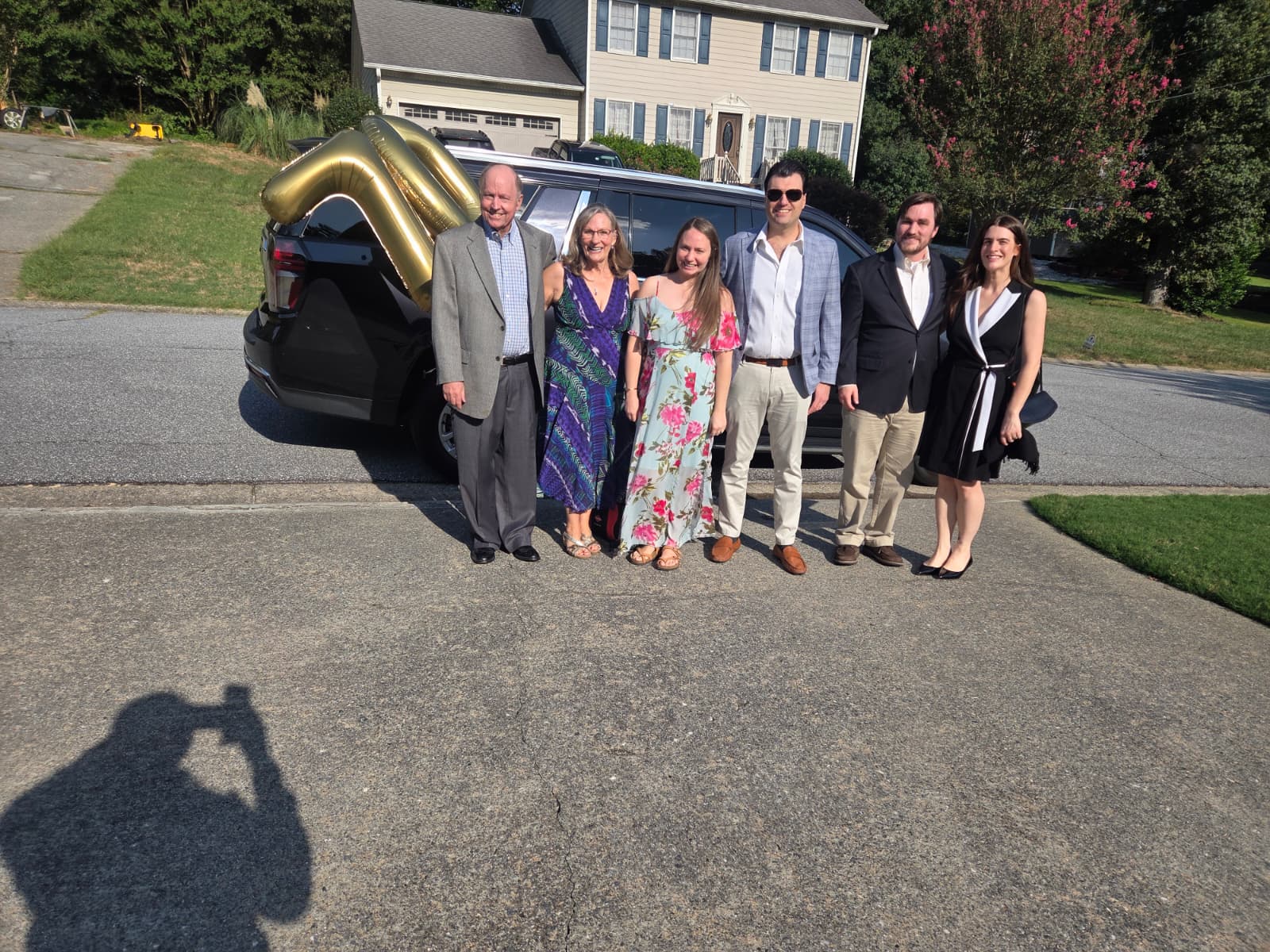 Luxury stretch limousine arriving for a memorable birthday bash celebration